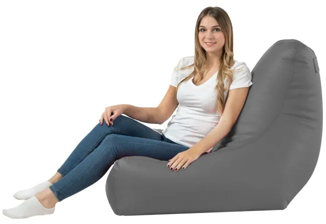 Kreslo Bali ekokoža sivé