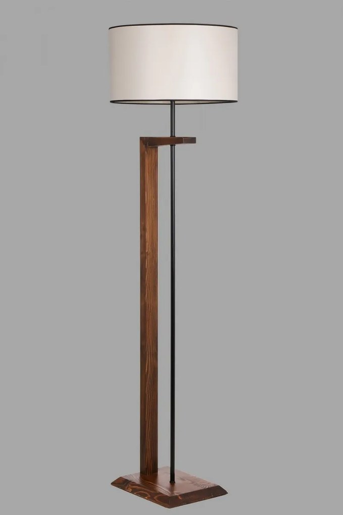 Stojacia lampa Menekşe Ceviz 163 cm krémová