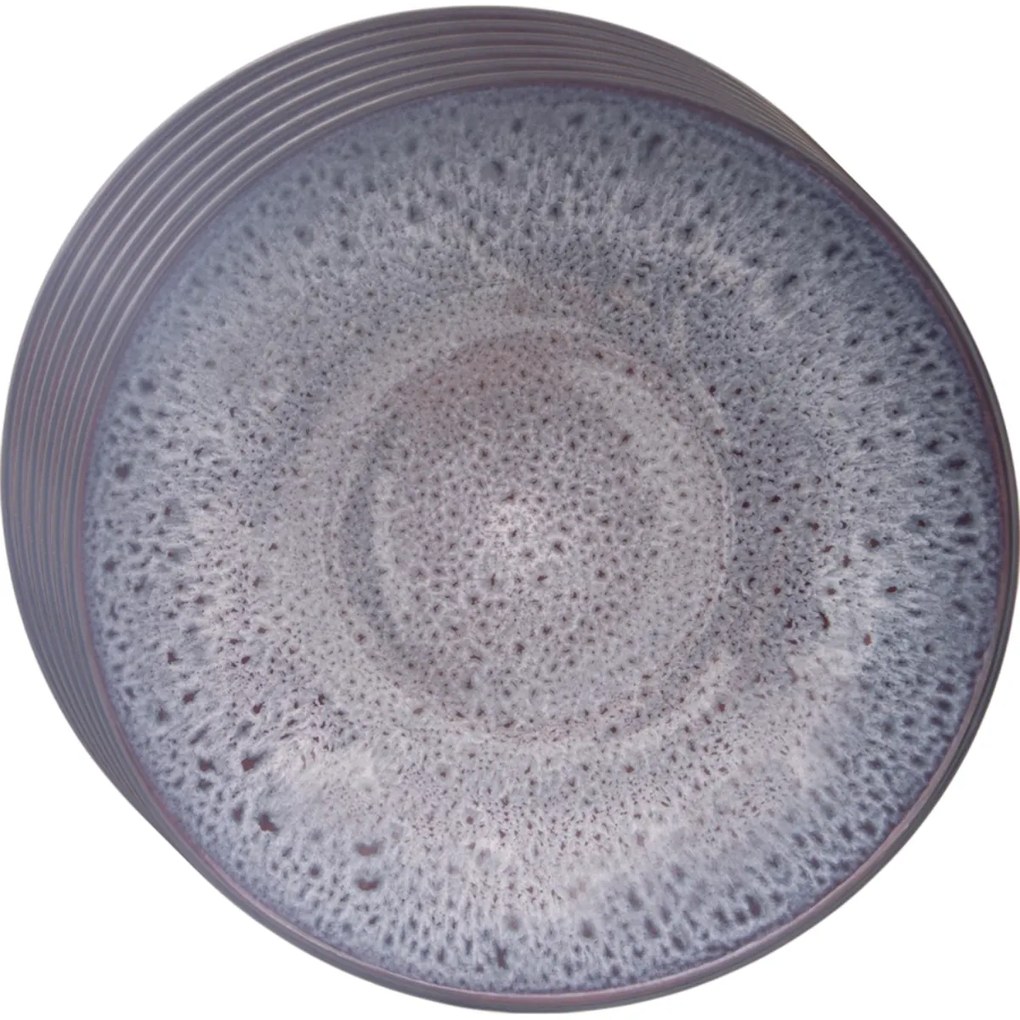 Orion Sada keramických hlbokých tanierov Glaze fialová 20,5 cm, ks