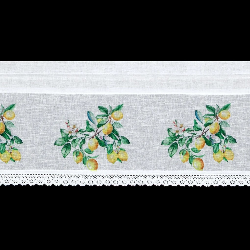 EUROFIRANY KRÁTKA ZÁCLONA NA PÁSKE KSENIA 150X30 CM VIACFAREBNÁ