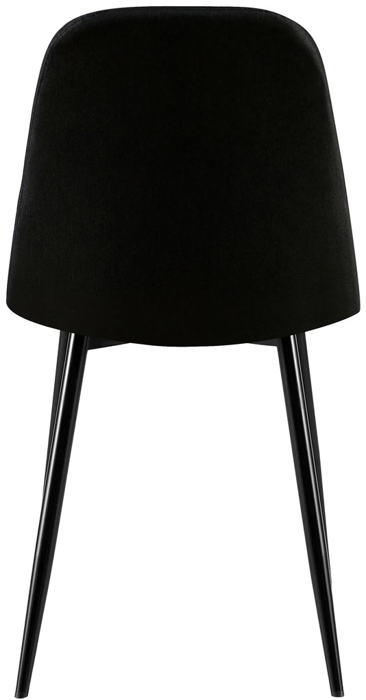 Stolička Giverny látka - čierna