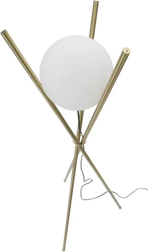 Stojacia lampa Glamy 155 cm biela/zlatá