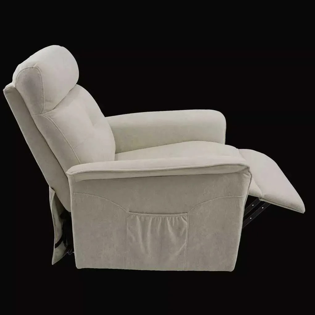 LuxuryForm DESIGN TV kreslo PEGAS s elektrickým polohovaním, masážou a výklopom - béžové