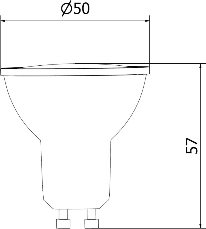 Mexen Nova, LED žiarovka GU10, 7W, teplá - 3000K, 735 lm - L107-GU10-0730-01