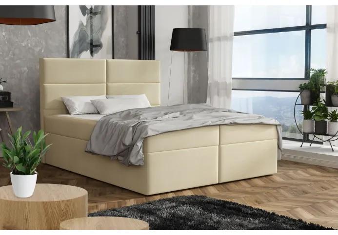 Elegantná posteľ 140x200 ZINA - béžová 4 | BIANO