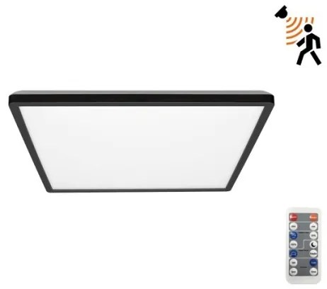 LED kúpeľňové svietidlo NIVERA LED/12W/230V IP54 22,5x22,5 cm čierne + DO
