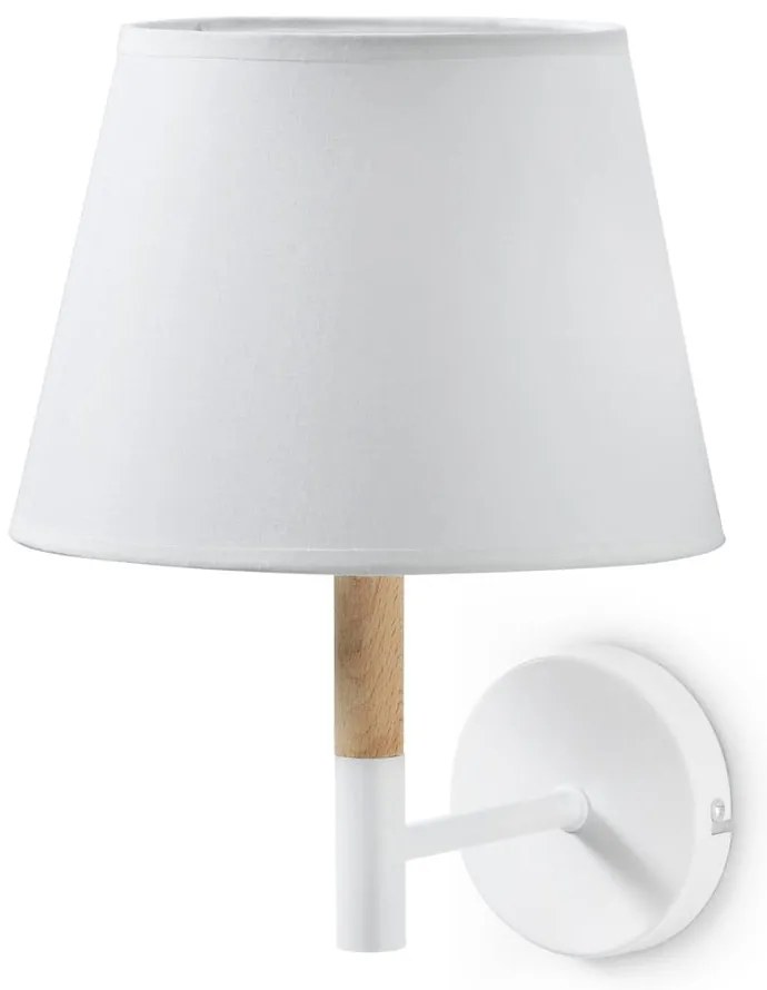 Biela nástenná lampa Kave Home Moskov