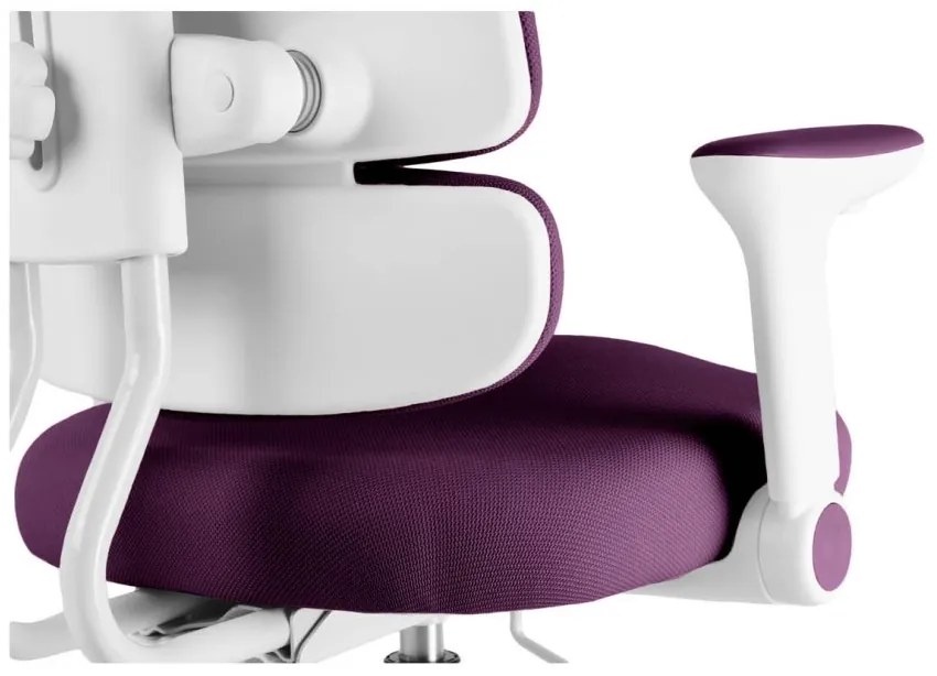 Detská rastúca stolička Neoseat KIDDY THREE — látka, fialová