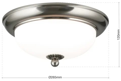 Orion - Stropné svietidlo EMPIRA 2xE14/40W/230V priemer 26,5 cm matný chróm