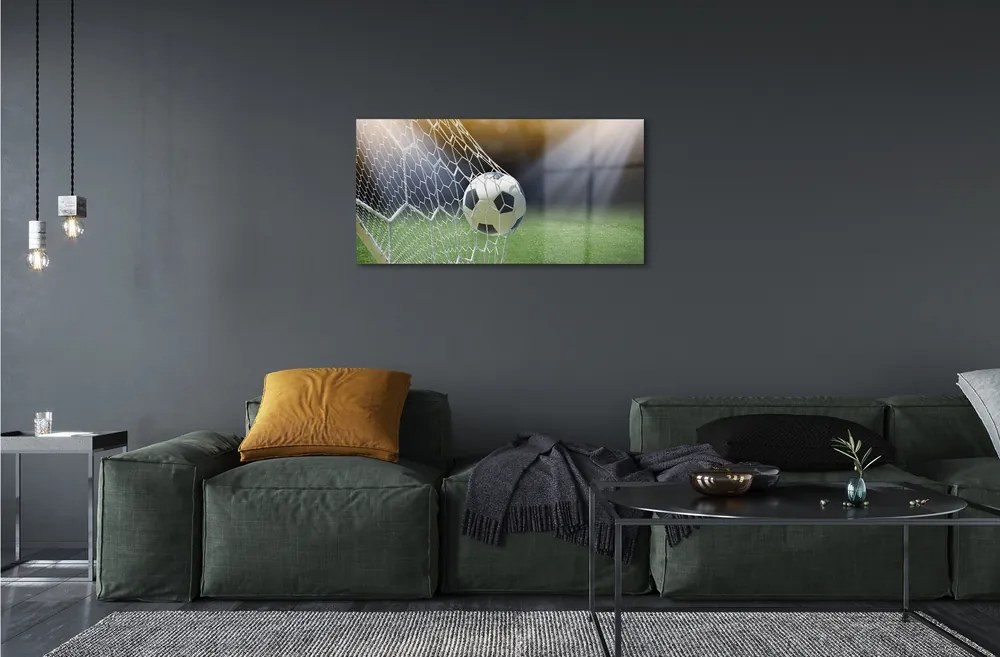 Obraz na skle Futbalový štadión 100x50 cm