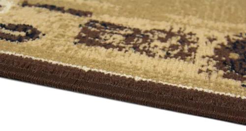 Koberce Breno Kusový koberec PRACTICA 40/BPD, hnedá, viacfarebná,80 x 150 cm