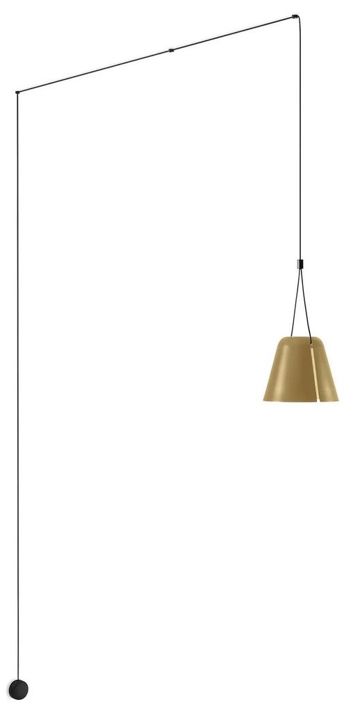LEDS-C4 Attic závesná lampa kužeľ decentrál, zlatá