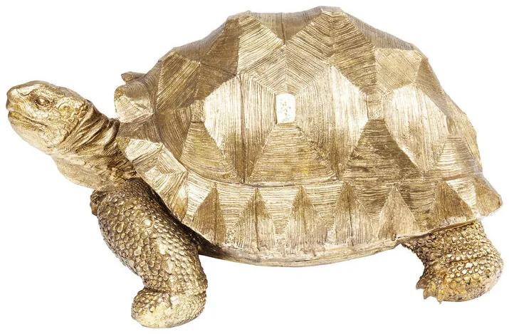 Turtle dekorácia zlatá 40 cm