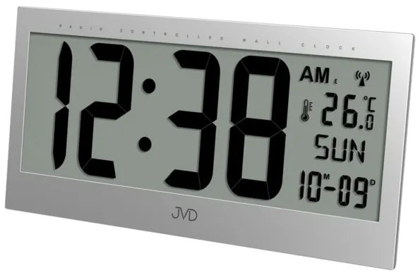 Digitálne nástenné hodiny JVD RB9380.2 (31 cm) s teplomerom a budíkom