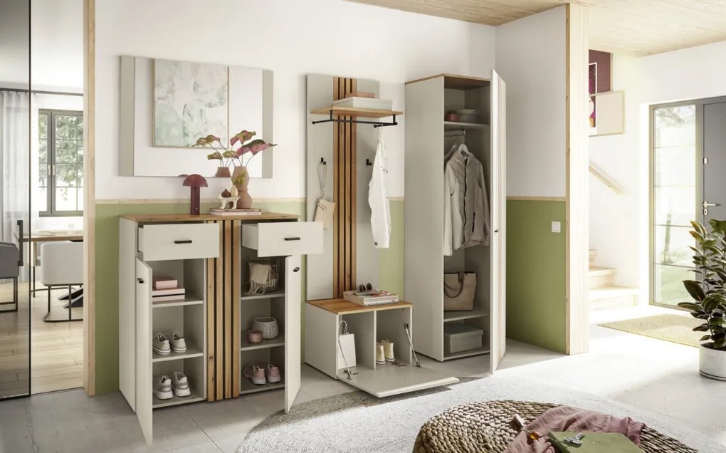 Zrkadlo na stenu Lima 100x70 cm, béžový kašmír