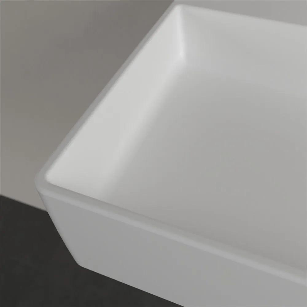 VILLEROY &amp; BOCH Memento 2.0 závesné umývadlo bez otvoru (spodná strana brúsená), bez prepadu, 1200 x 470 mm, Stone White, s povrchom CeramicPlus, 4A22CFRW