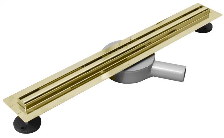 Sprchový žľab MAXMAX Mexen FLAT 360 SLIM - zlatý, 1541080