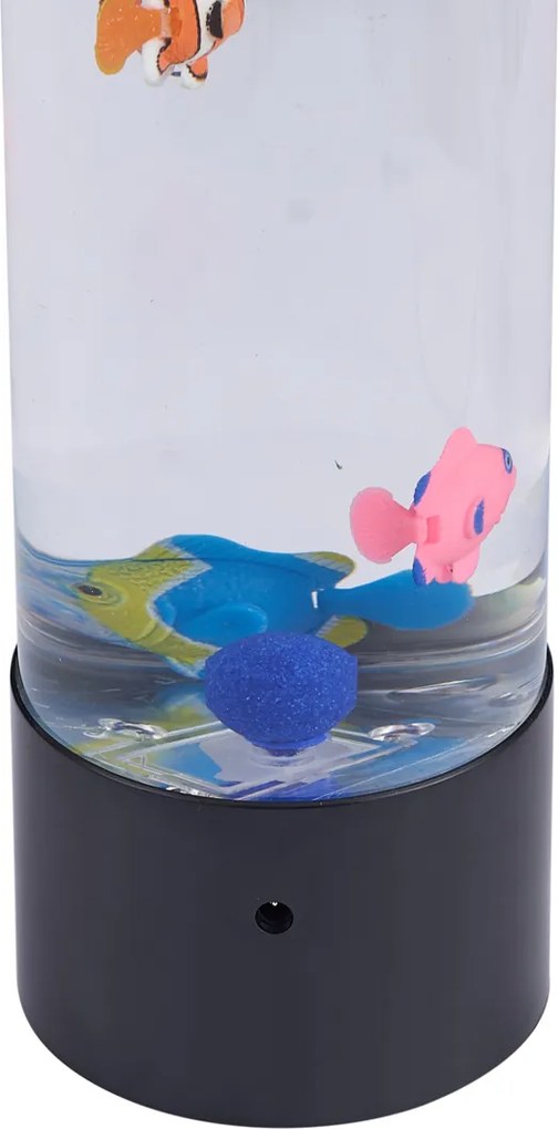Bublinková trubica čierna 30 cm vrátane LED RGB - Sealife