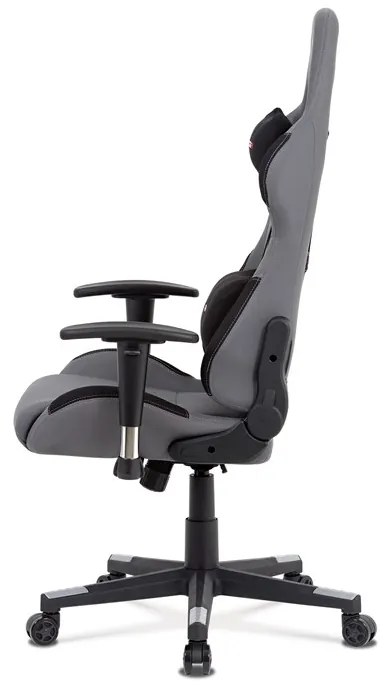 Autronic BONTEC Herné kreslo, hojdací mechanizmus, sivá, KA-F05 GREY Farba: Šedá