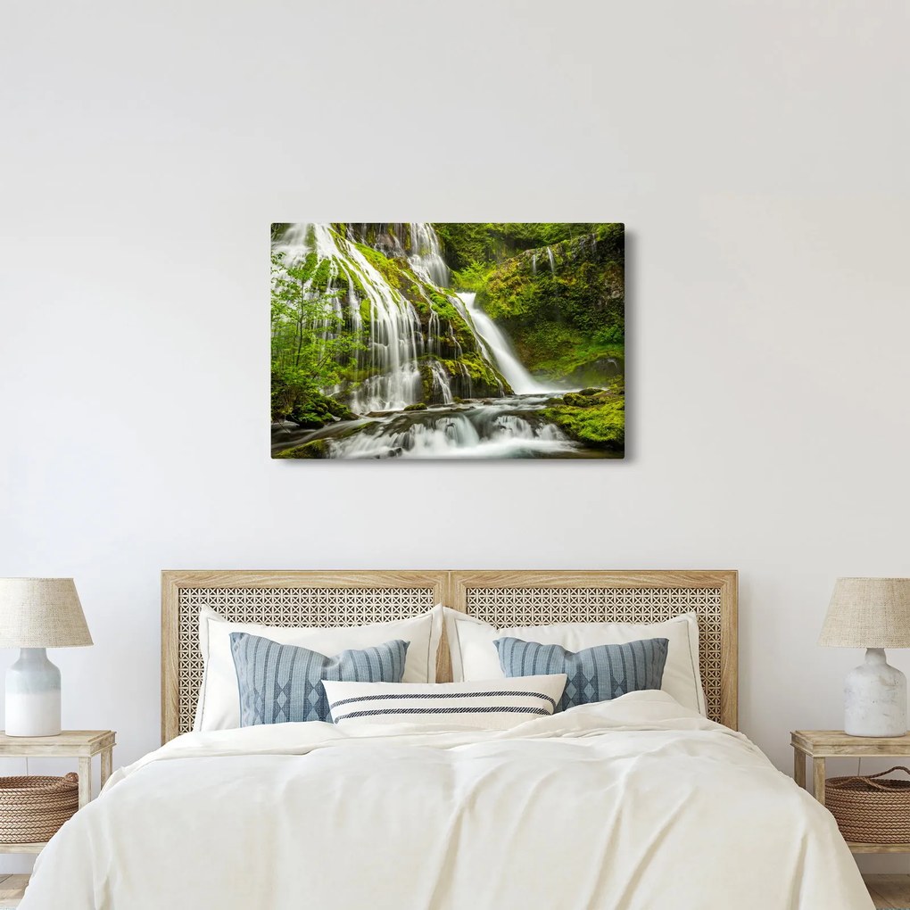 Obraz - Vodopád, Wind River Valley (90x60 cm)