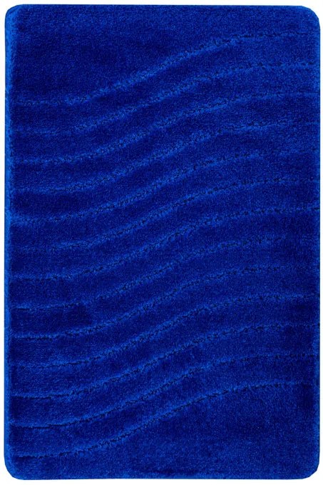 Kúpeľňový koberček Sara modrý, vlny
