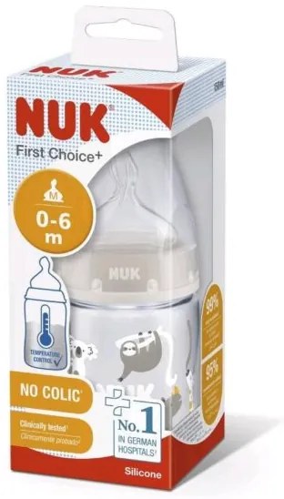 NUK Dojčenská fľaša NUK First Choice Temperature Control 150 ml beige