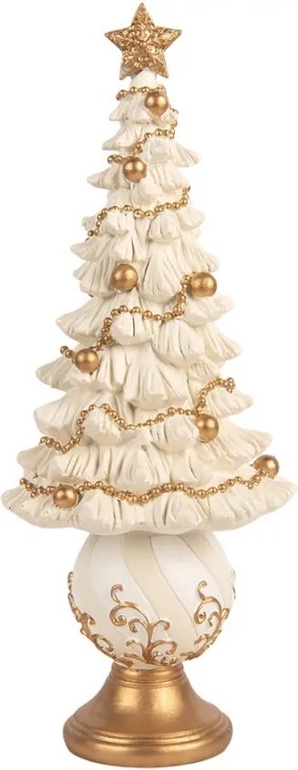 Christmas Decoration Figurine Christmas Tree ? 13x32 Cm White Plastic - ? 13*32 cm
