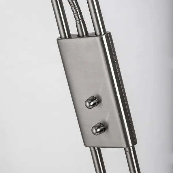 Brilagi - Stmievateľná stojacia lampa SCARLETT 1xR7s/230W/230V+1xG9/40W matný chróm