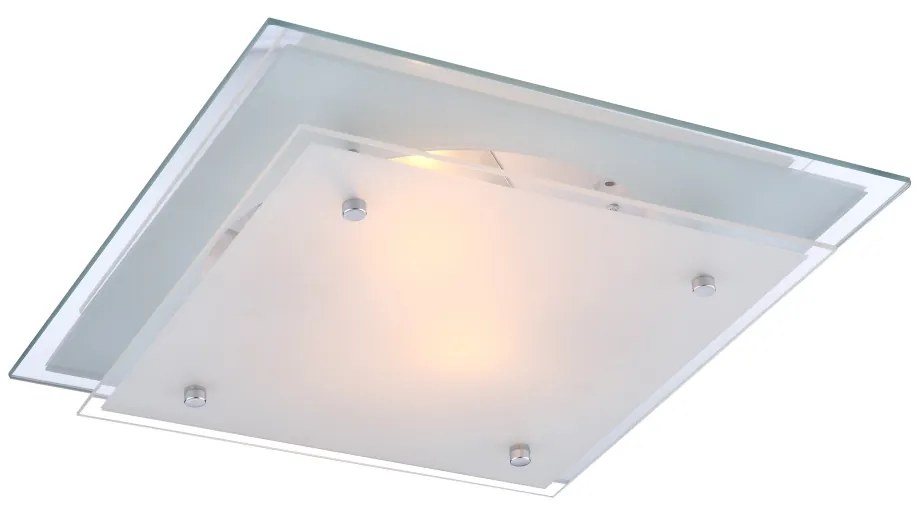 GLOBO Stropné LED svietidlo INDI, hranaté, 33,5cm