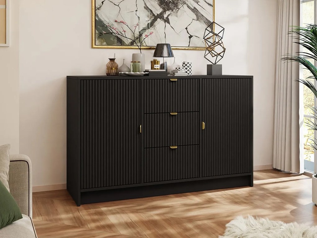 Komoda Razimo 2D3SZ, Farby: Biely velvet
