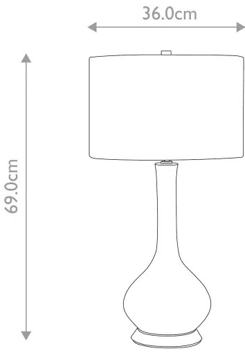 Elstead MILO-AB-TL-LANT - Stolná lampa MILO 1xE27/60W/230V béžová