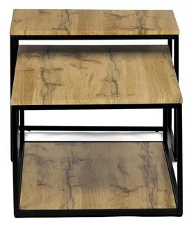 Autronic BONTEC Konferenčný stolík 100x50cm, mdf, divoký dub, CT-X7123 OAK Farba: Prírodné
