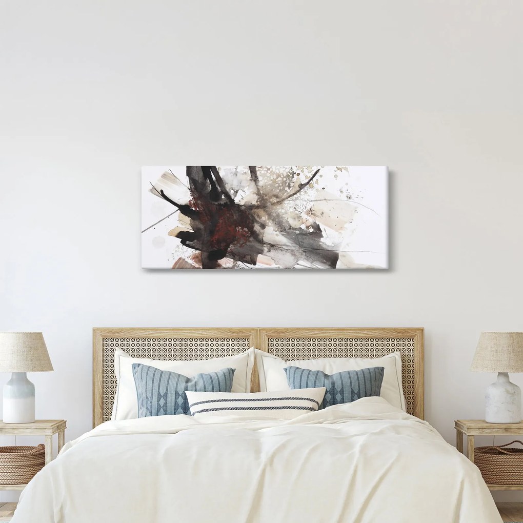 Obraz abstraktné maľby (120x50 cm)
