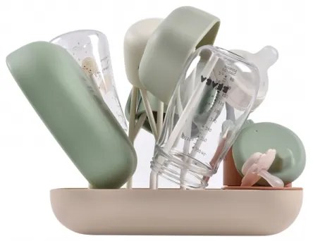 Beaba - Odkvapkávač na fľaše béžová/oranžová