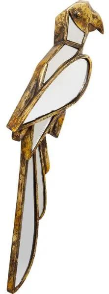 Parrot nástenná dekorácia 15x43 cm zlatá