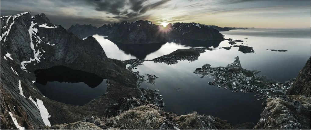 Obraz - Nórske pohorie (120x50 cm)