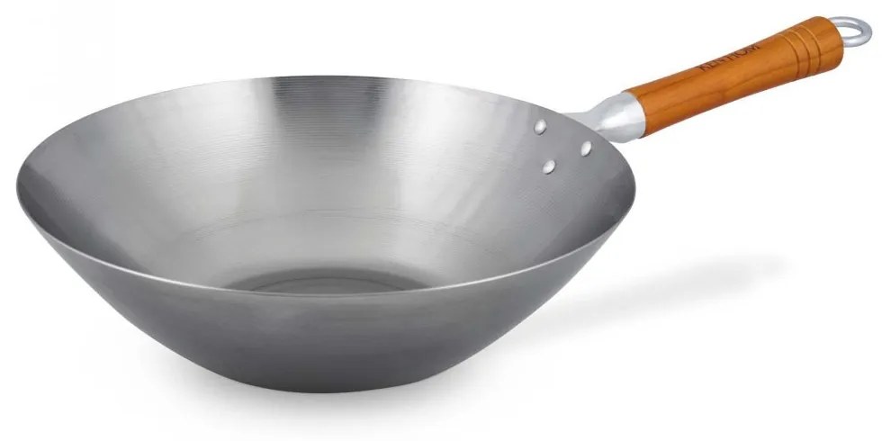 Wok Ken Hom Classic z uhlíkovej ocele 32 cm, KH332003