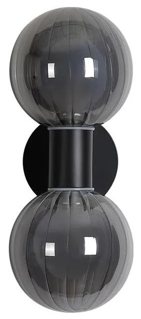 Searchlight 30507BK - Nástenné svietidlo LUMINSPHERE 2xG9/7W/230V čierne