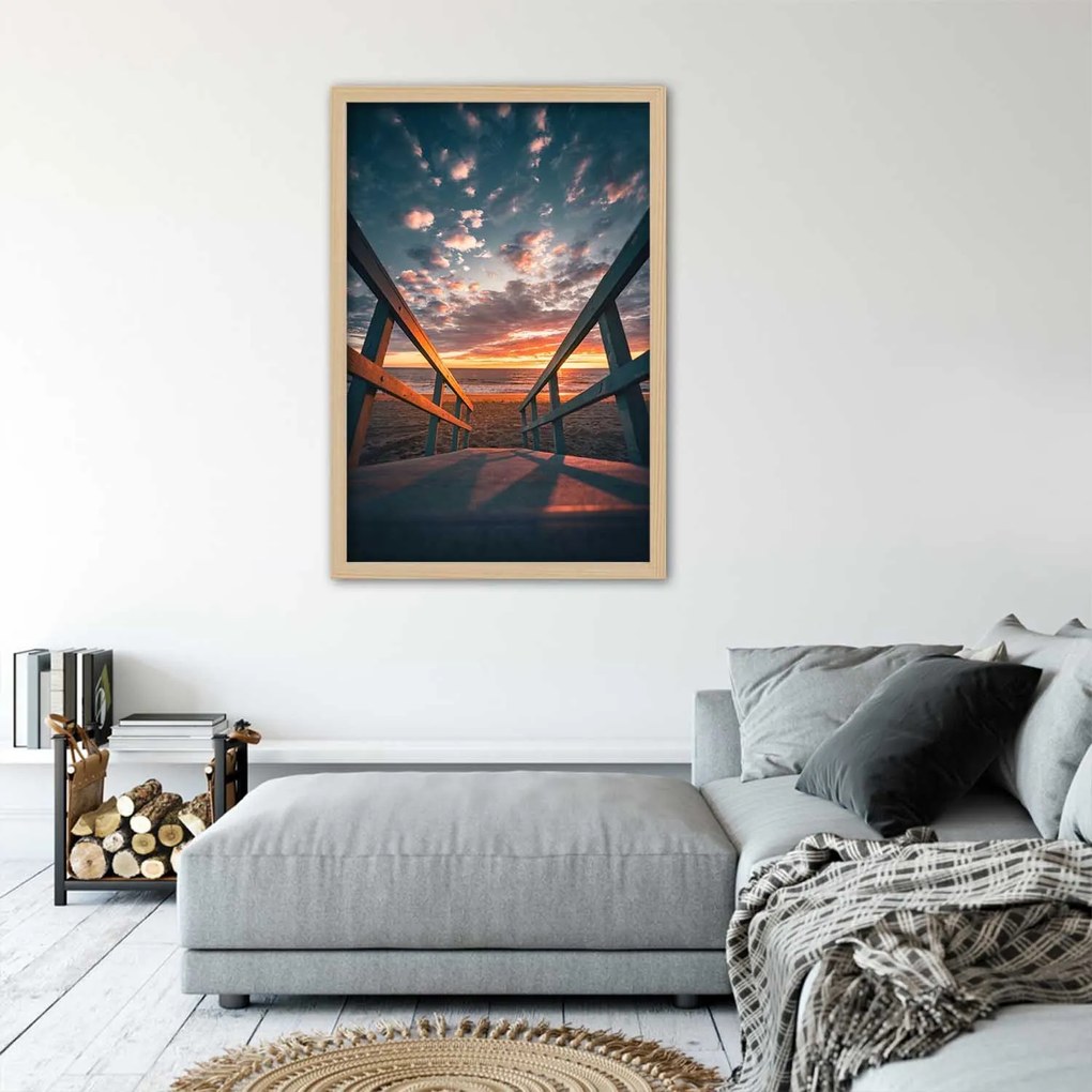 Gario Plagát Výlet na pláž Farba rámu: Bez rámu, Rozmery: 30 x 45 cm