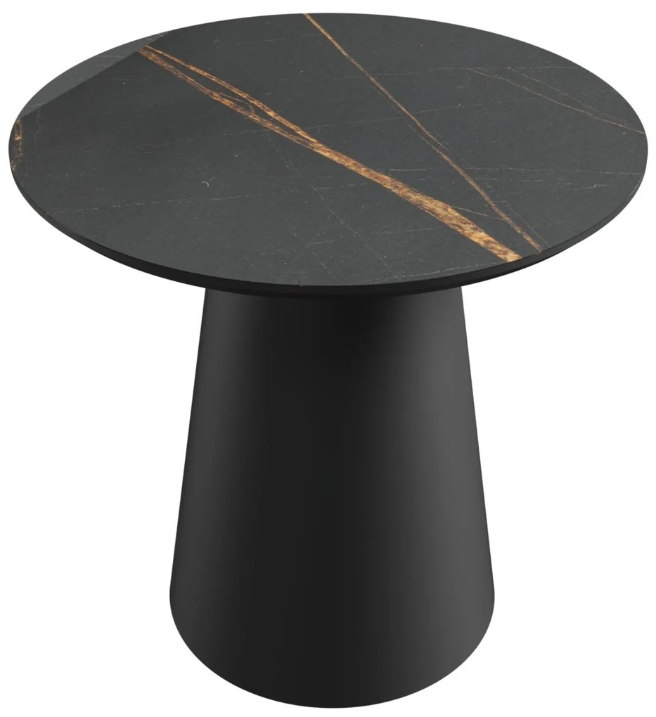 Konferenční stolek Margos 46 cm černý/mramor I
