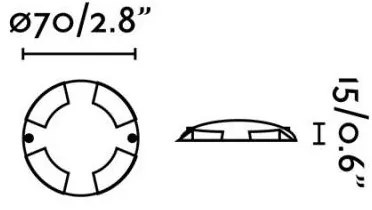 FARO 70564 - LED Vonkajšie zápustné svietidlo KEENAN-3 LED/1W/12V IP67