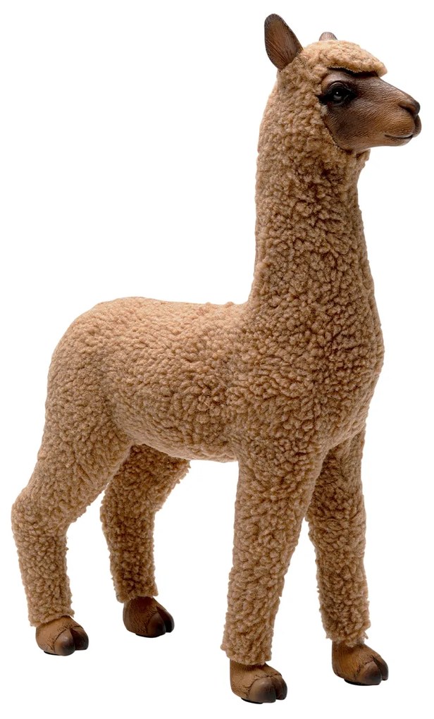 Happy Alpaca dekorácia hnedá 38 cm