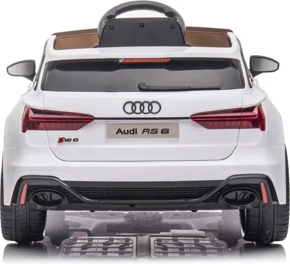 LEAN CARS Audi RS6 Batéria Vozidlo BRD-2118 Biela