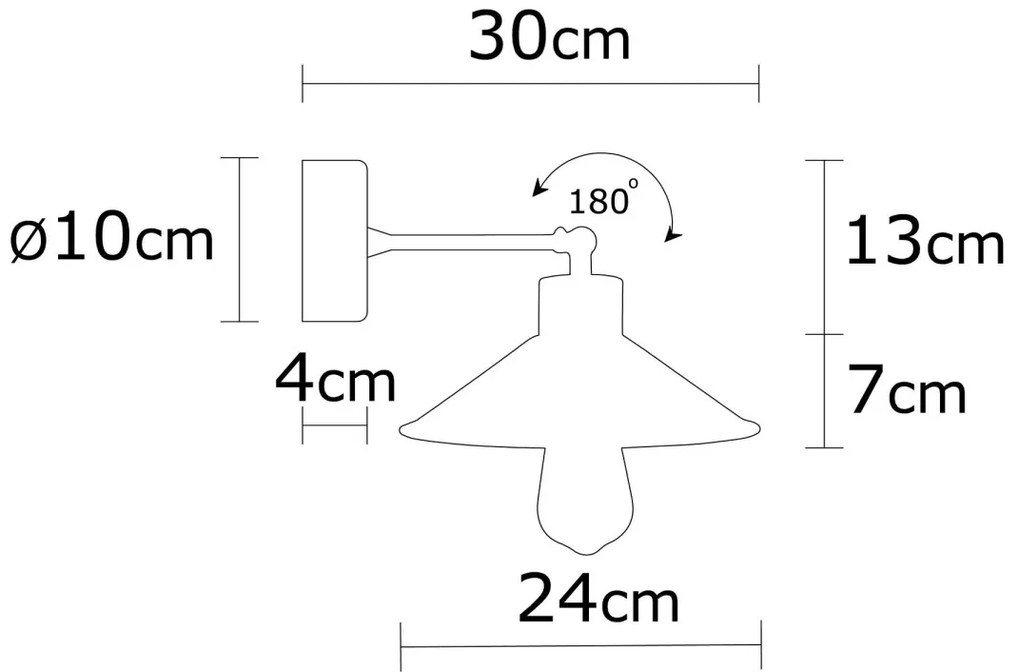 Nástenná lampa Manavgat I tyrkysová