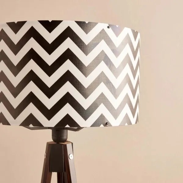 Stojacia lampa AYD 1xE27/40W/230V hnedá/čierna/biela+