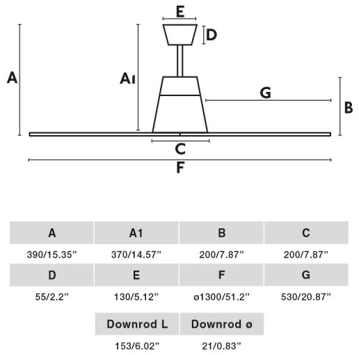 FARO 34106 - Stropný ventilátor TYPHOON M hnedá pr. 130 cm IP44 + diaľkové ovládanie
