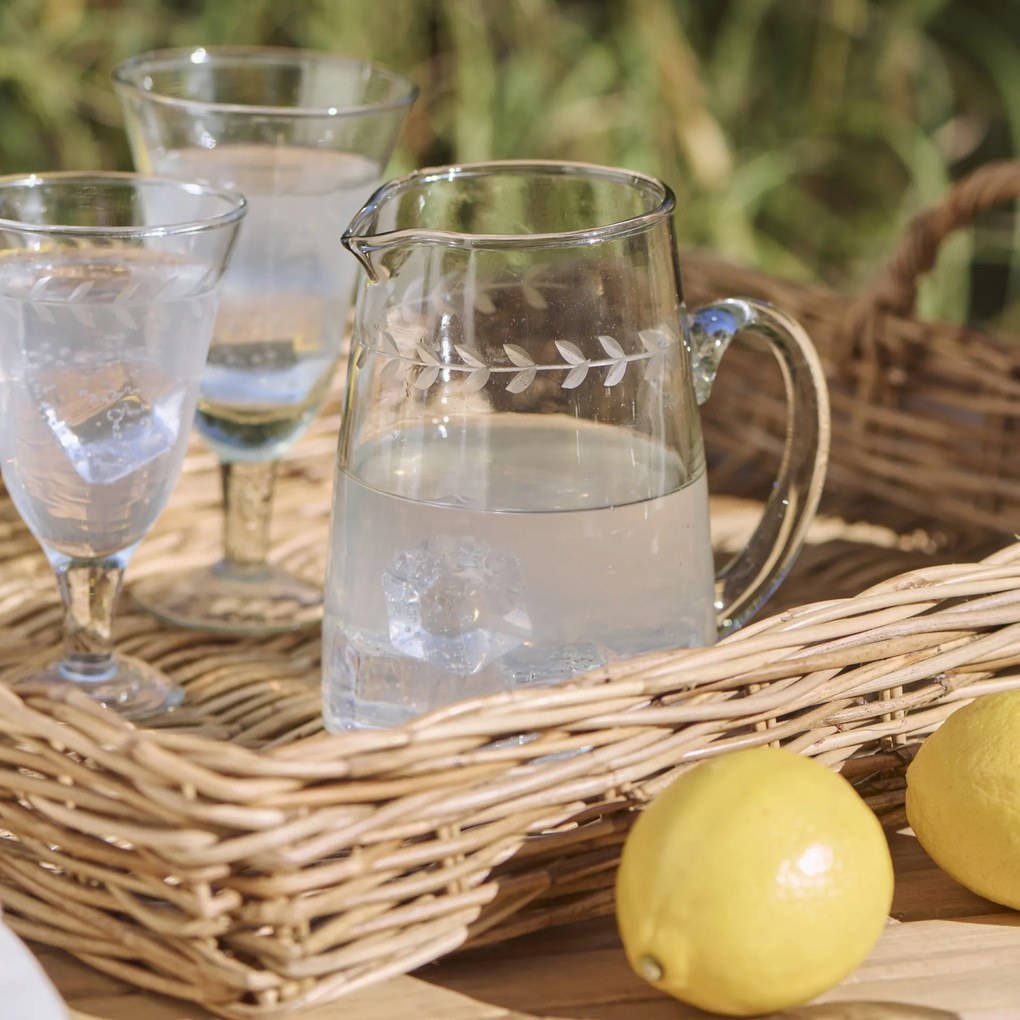 Ib Laursen Sklenený džbán Leaf vine 800 ml