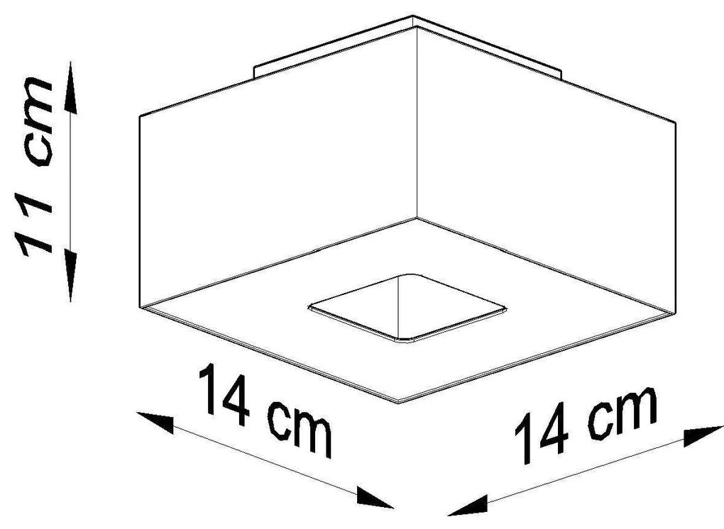 Stropné svietidlo Mono 1, 1x čierne/biele kovové tienidlo