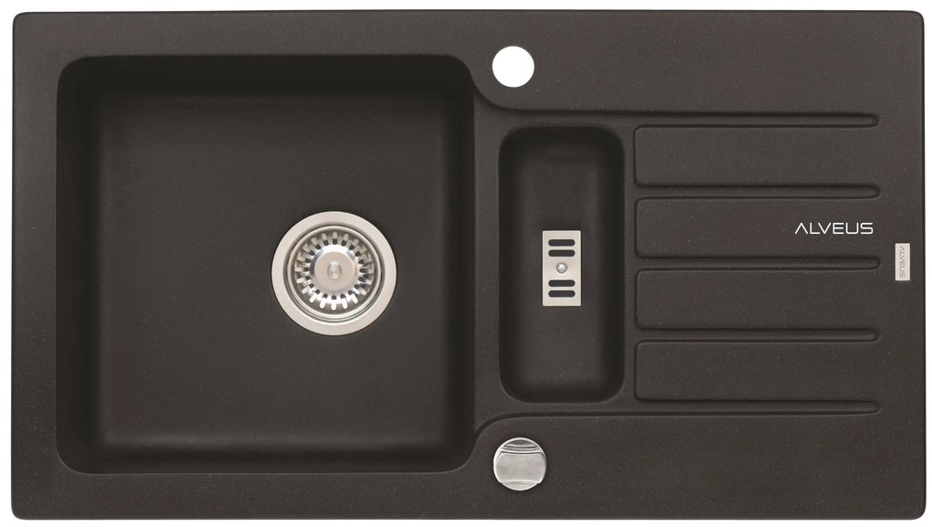 ALVEUS CZ NIAGARA 70 G-91 černá (780x435mm)+ pop- up sifon