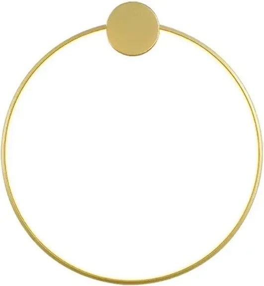 Toolight Toolight, LED nástenné svietidlo 40cm 17W APP1387-CW, zlatá lesklá, OSW-00911